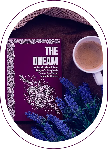 THE DREAM resting beside lavender and a cup of coffee
